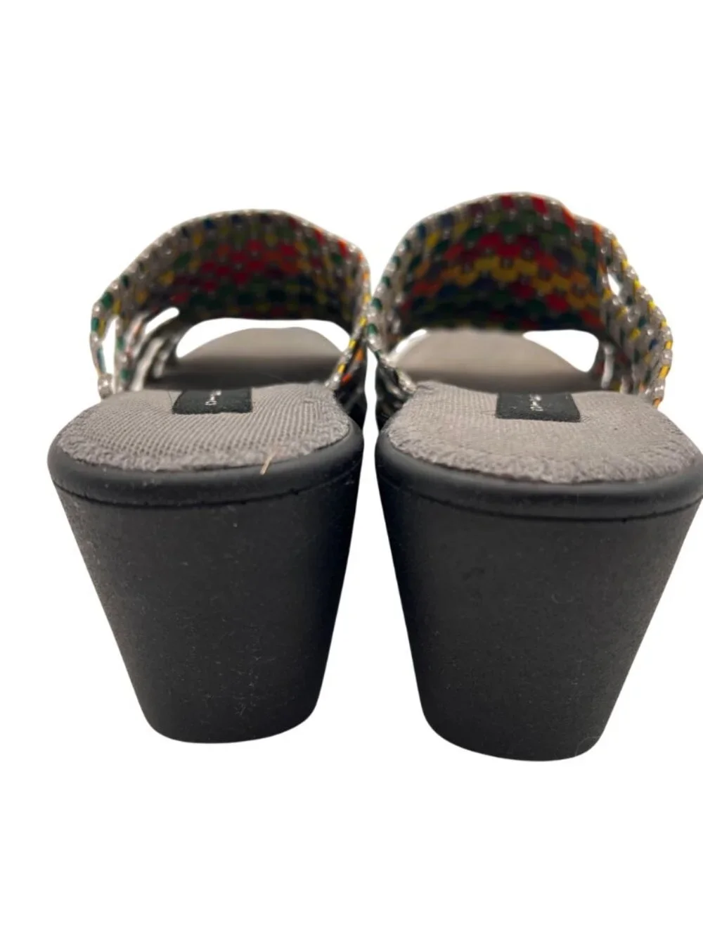 Steven By Steve Madden Bellina Multicolor Woven Open Toe Wedge Sandal Womens 6.5 - Picture 10 of 13